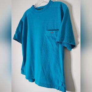 Vintage Colours by Alexander Julian solid turquoise tshirt